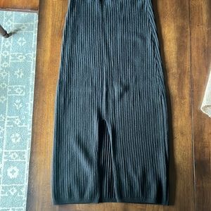 Free People Skyline Midi Skirt black small